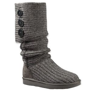 UGG Classic Cardy Button Detailed Knit Boots Size 6 US (37 EU)
